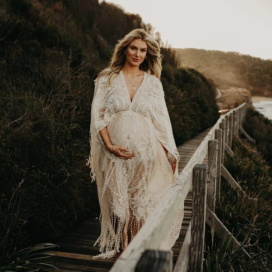 Honorine – Robe Longue Bohème Femme en Dentelle Élégante 1