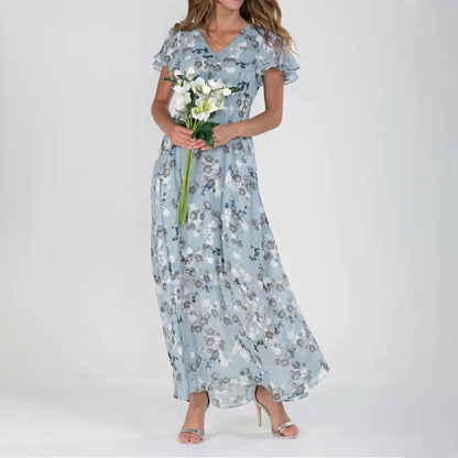Ilda - Robe maxi élégante pour femme Bleu