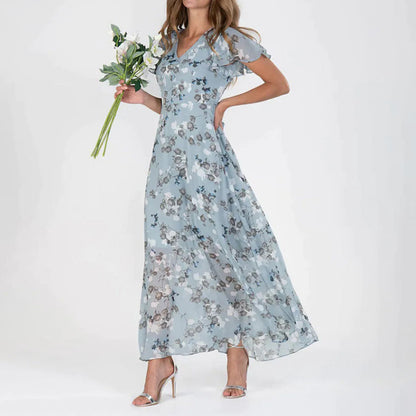 Ilda - Robe maxi élégante pour femme Bleu 3