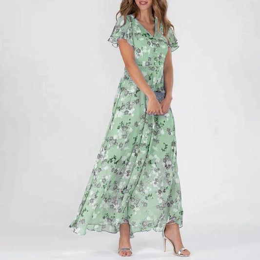 Ilda - Robe maxi élégante pour femme Vert