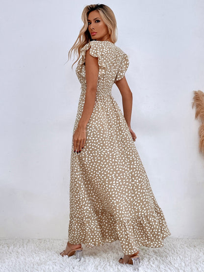Isabelle - Robe maxi à pois Marron clair 2