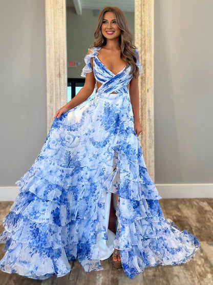 Ivana – Robe Longue Fleurie Dos Nu Soirée Élégante 4