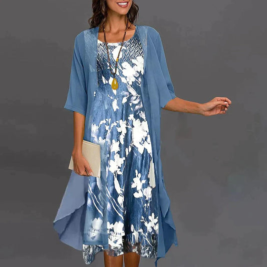 Ivette - Robe de femme stylée Bleu