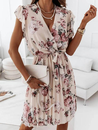 Jeanne – Robe Mi-Longue Fleurie Bohème Ceinturée Femme 11