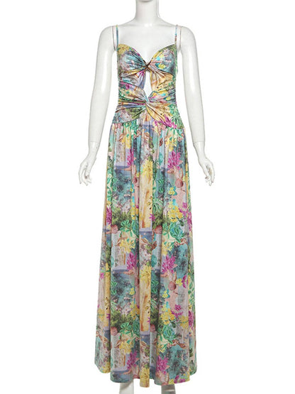 Joëlle – Robe Longue Fleurie Été Dos Nu Décontractée 7