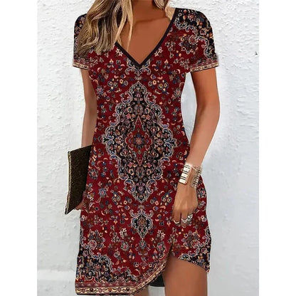 Josette - robe de cocktail beige scintillante Rouge