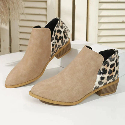 Kamilah - Bottines rétro pour femmes Marron Clair