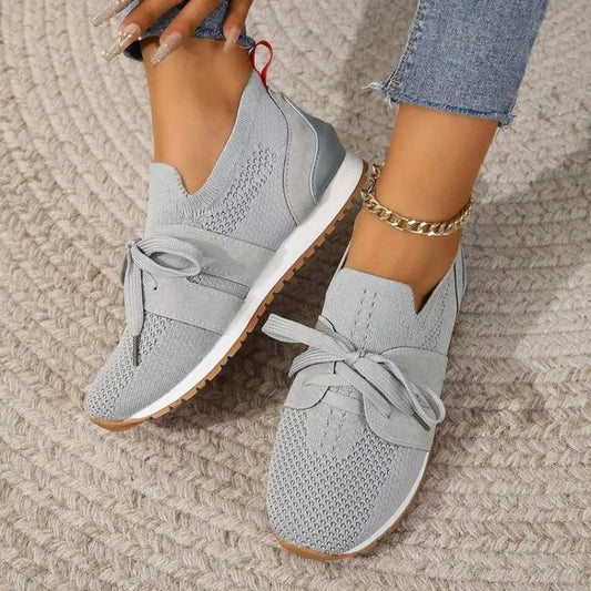 Karolina - Baskets Tendance pour Femmes Gris