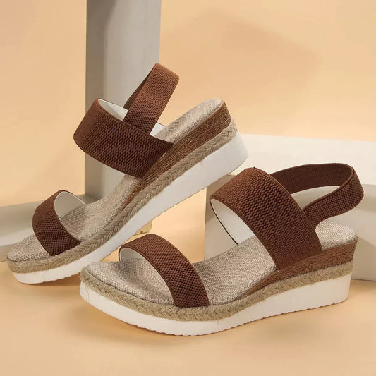 Kassandra - Sandales pour Femme Confortables et Élégantes pour un Usage Quotidien Café