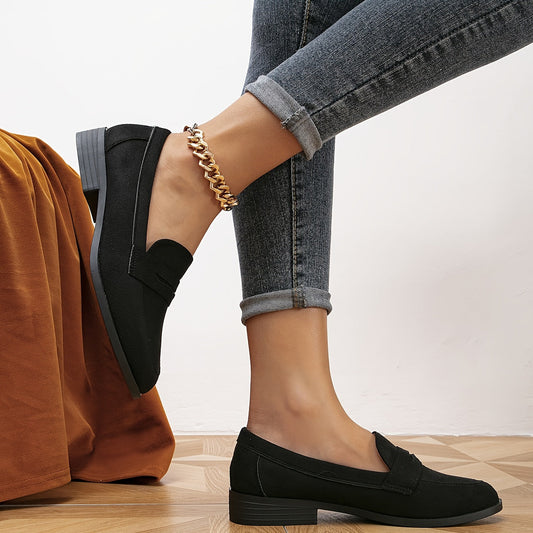 Kaya - Mocassins en daim Noir