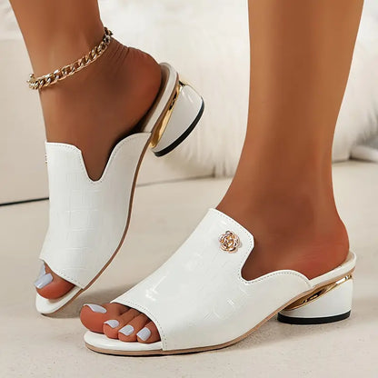  Kendra - Sandales d’Été pour Femme Élégantes et Confortables Blanc