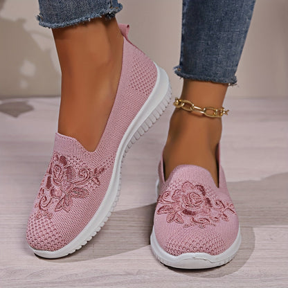 Klara - Mocassins en maille respirante Rose