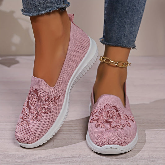 Klara - Mocassins en maille respirante Rose