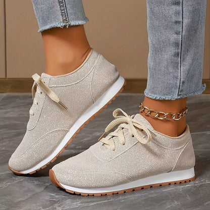 Kloé - Baskets beiges pour femmes Beige 3