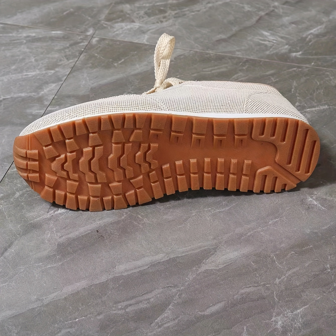 Kloé - Baskets beiges pour femmes Beige 4