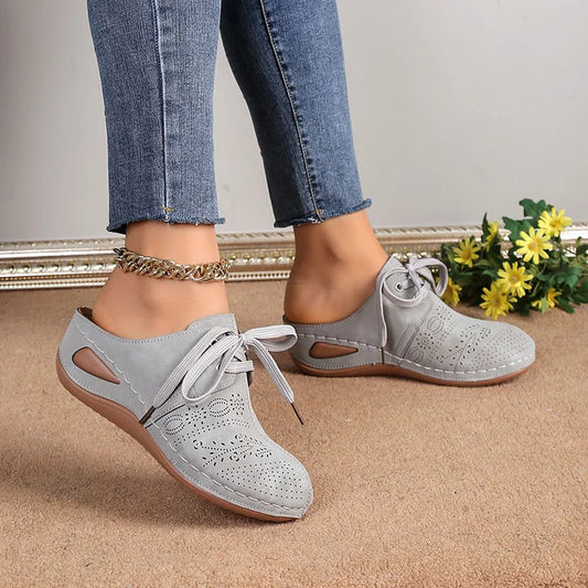 Kristina - Chaussures Élevées Chic Gris Clair