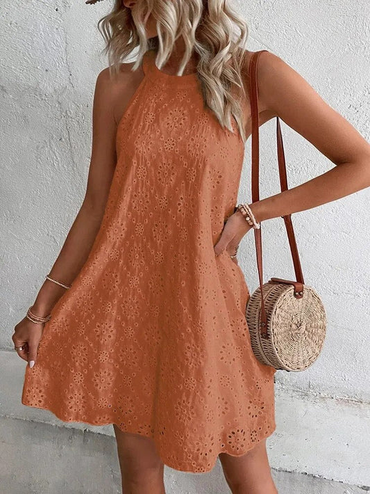 Livia - Mini-robe tendance et décontractée pour un style effortless Orange