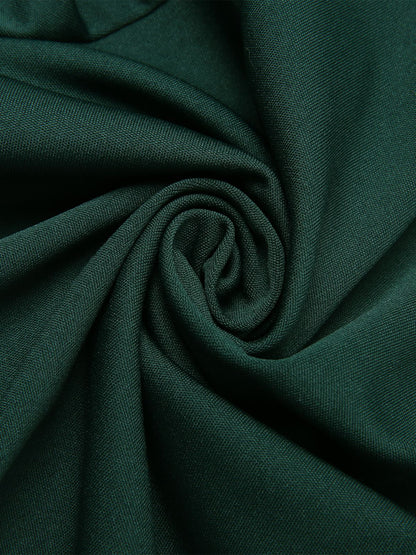 Barbara – Combinaison Verte Femme Patchwork à Fleurs 3D Bretelles