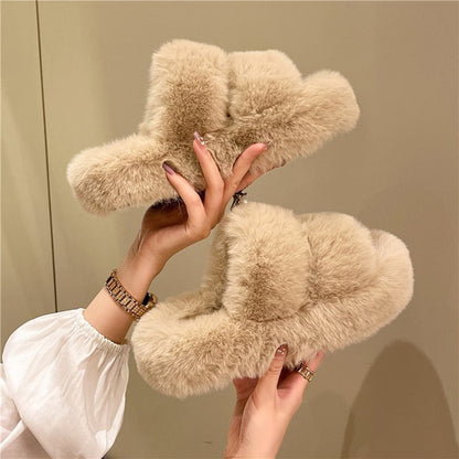 Bruna - Pantoufles moelleuses à la mode