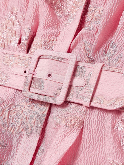 Élise - Robe à manches courtes bouffantes pour femme Rose 4