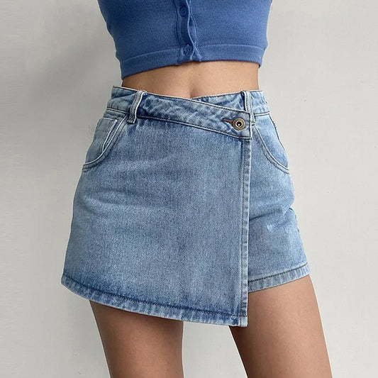 Éloïse – Jupe Mini Femme Taille Haute Classique Chic 1